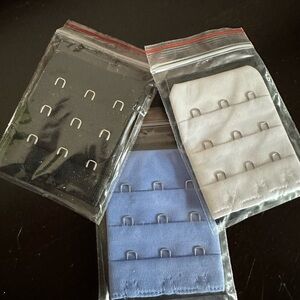 Black and Blue Bra extenders lot of 3